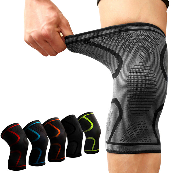 1PCS Fitness Running Cycling Knee Support Braces Elastic Nylon Sport C -  SportswearAll